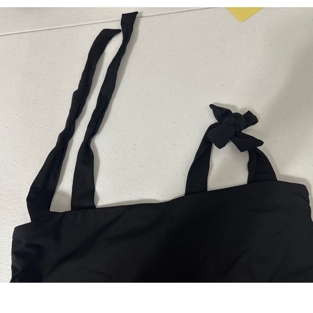 BECCA by Rebeca Virtue Black  Emma Over the Shoulder One piece Swimsuit M - Picture 7 of 11